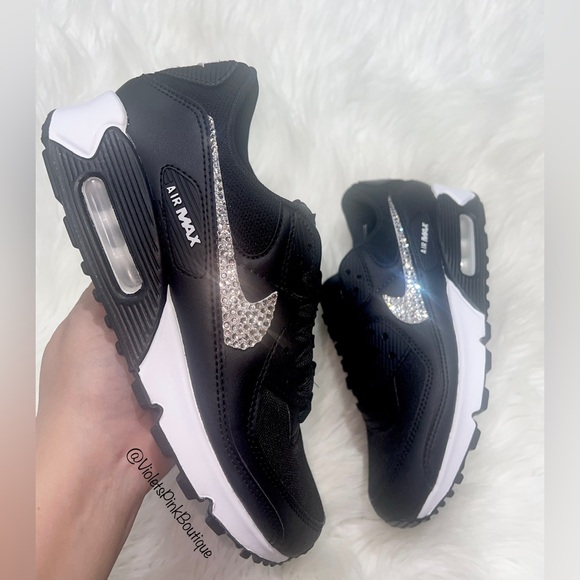 Women’s Bling Swarovski crystal custom Nike Air Max 90 - Picture 1 of 4